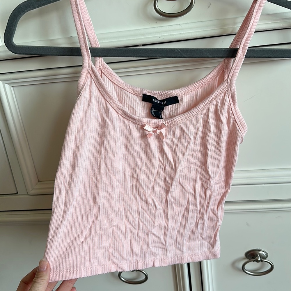 Pink crop top